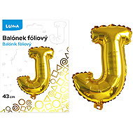 LUMA Trading Foil Balloon "J" Gold - Balloons