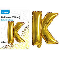 LUMA Trading "K" Gold Foil Balloon - Balloons