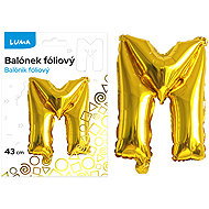 LUMA Trading Foil Balloon "M" Gold - Balloons