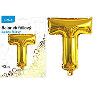 LUMA Trading Foil Balloon "T" Gold - Balloons