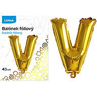 LUMA Trading Foil Balloon "V" Gold - Balloons