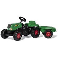 Rolly Toys Šliapací traktor Rolly Kid s vlečkou zeleno-červený - Šliapací traktor