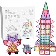 MNTL Magnetic Construction Set Space Travelling, 177 pcs, pastel - Building Set