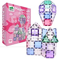 MNTL Magnetic building set Pastel BALOON HOUSE, 101 pieces - Building Set