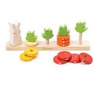 Tender Leaf Wooden Carrot Stacker Counting Carrots - Sort and Stack Tower