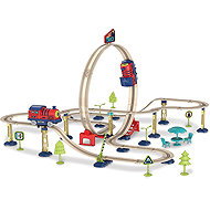 WIKY Train track with loop, 55 × 52 × 36.5 cm - Train Set