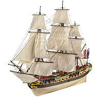 Grey Le Hermione Lafayette 1:72 93 cm - Wooden Model