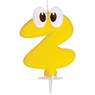 Wimex Birthday cake candle - 2 - 8 cm - Candle