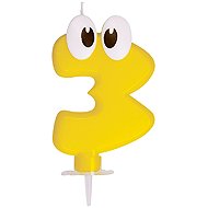 Wimex Birthday cake candle - 3 - 8 cm - Candle
