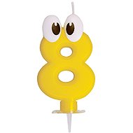 Wimex Birthday cake candle - 8 - 8 cm - Candle
