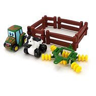 John Deere - Play set of a cow with a tractor - Toy Car