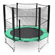 Trampoline with protective mesh G21 430 cm, green - Trampoline