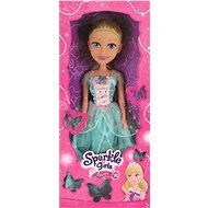 Sparkle Girlz Princess 50 cm ruhában, kék / fehér rózsával - Játékbaba