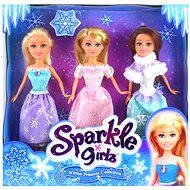 Hercegnőbaba Sparkle Girlz téli készlet 3 db - Játékbaba