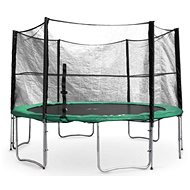 Trampoline with protective mesh G21 430 cm, green - Trampoline