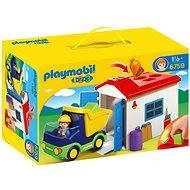 Playmobil 1.2.3 Teherautó formakereső garázzsal - Építőjáték
