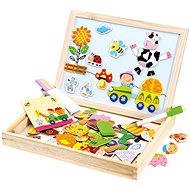 Bino Farm magnetic table with puzzles - Jigsaw