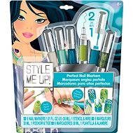  Style Me Up - Perfect nails 2v1 blue-green color  - Beauty Set