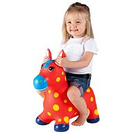 Jumping ball Ponny red with yellow dots - Hopper