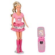 Steffi - Oblečenie Hello Kitty a mobilným telefónom - Bábika