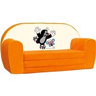 Bino Mini-pohovka oranžová – Krtko - Detský nábytok