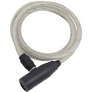 Force Eco spiral lock with holder 120 cm/8 mm, clear - Bike Lock