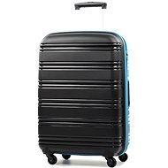Travel suitcase ROCK TR-0125 / 3-60 PP - Black / Blue - Suitcase