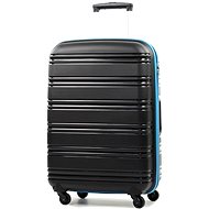 Travel suitcase ROCK TR-0125 / 3-60 PP - Black / Blue - Suitcase