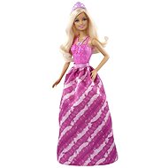 Barbie Princezna s korunkou - Blondýnka v růžových šatech - Doll