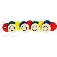 Bino Pull-along Caterpillar - Push and Pull Toy