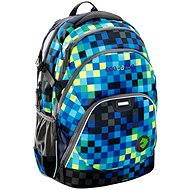 School Backpack Coocazoo EvverClevver - Deep Jungle Check - Children's Backpack