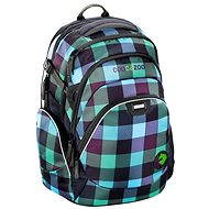 School Backpack Coocazoo JobJobber - Green Purple Discrit - Children's Backpack