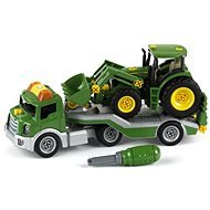 Klein John Deere - Transporter hangok traktor - Játék autó