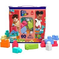 Mega Bloks Bag of blocks for girls (60 pcs) - Kids’ Building Blocks