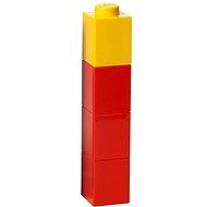 LEGO Fľaša na pitie štvorcová - červená - Fľaša na vodu