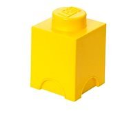 LEGO tároló doboz 125 x 127 x 180 mm - sárga - Tároló doboz