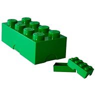 LEGO Box na desiatu 100 × 200 × 75 mm – tmavo zelený - Desiatový box