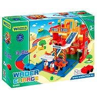 Wader - 3-Etagen-Garage mit Bahn 3 m - Spielzeug-Garage