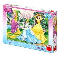Dino Princezny v zahradě - Puzzle