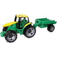 Lena Tractor plastic without a loader and an excavator, with a trailer - Toy Car