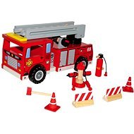 Wooden fire truck with accessories - Game Set