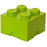 LEGO Úložný box 4 250 x 250 x 180 mm - limetkovo zelený - Úložný box