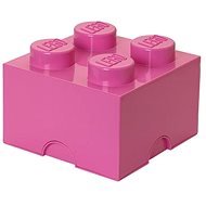 LEGO Úložný box 4 250 x 250 x 180 mm - ružový - Úložný box