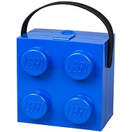 LEGO box s rukojetí 166 x 165 x 117 mm - modrý - Úložný box