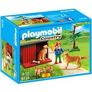 PLAYMOBIL 6134 Golden retriever with puppies - Building Set