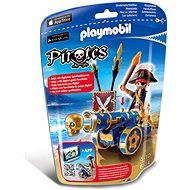 Playmobil 6164 Dôstojník pirátov s interaktívnym modrým kanónom - Stavebnica