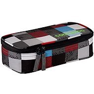 CoocaZoo Pencil Denzel Chequered Blue Red - School Case