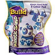 Kinetic Sand Build - Kinetikus homok építőanyag szett - 2 színű csomag kék / fehér 450 g - Kreatív szett