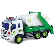 Müllwagen - Weißer Behälter - Auto