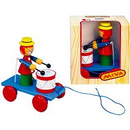 Pulling jester with drum - Push and Pull Toy